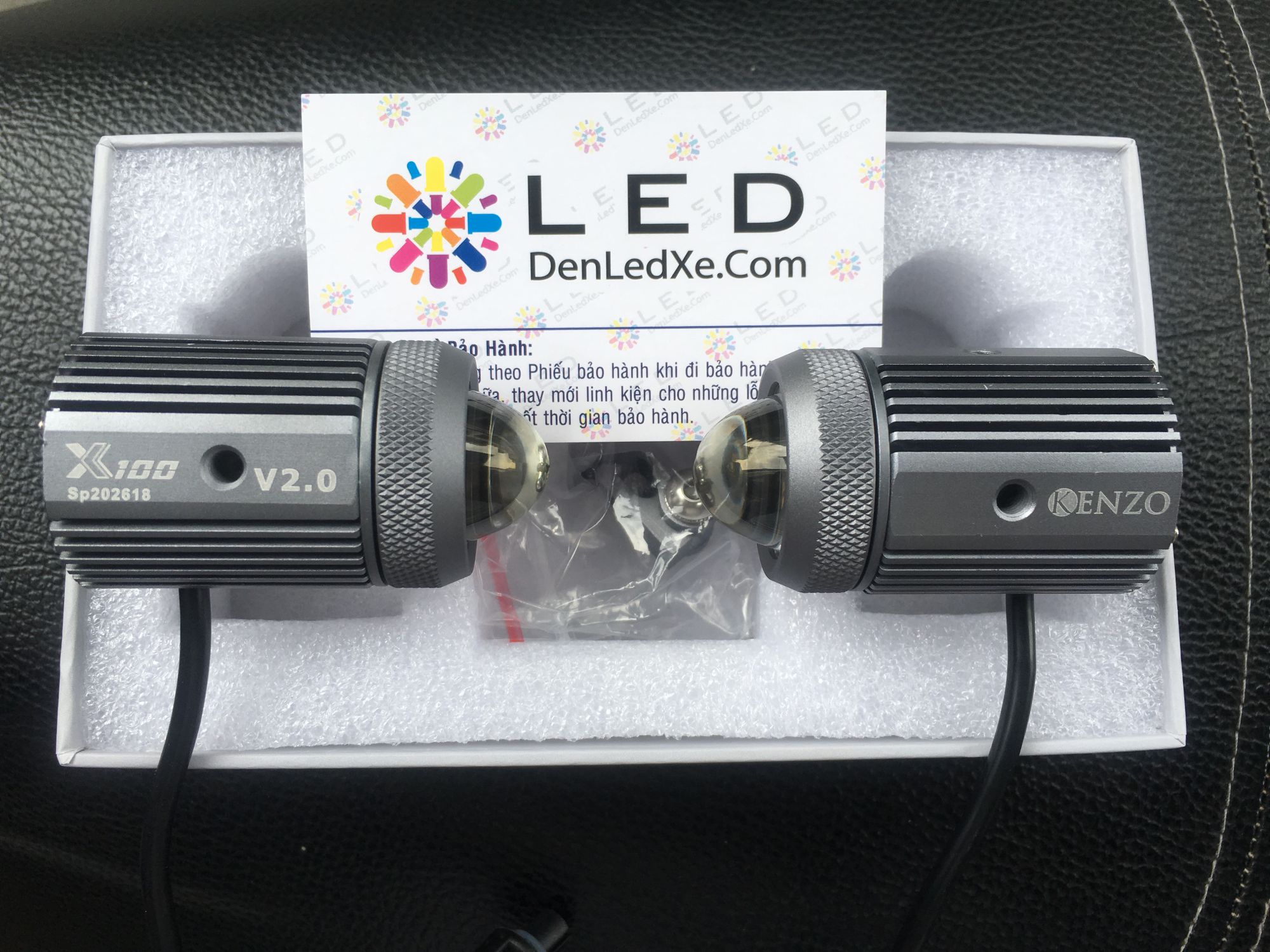 Đèn Led Trợ Sáng Mini 2020: Kenzo X100 Ver 2.0 Bi Cầu Led Mini