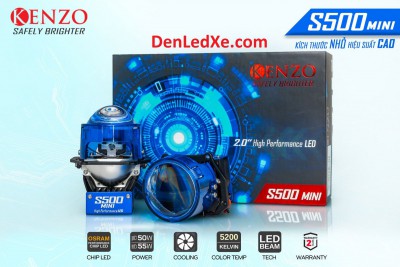 Kenzo S500 mini Bi Cầu Led - Bảo Hành 2 Năm