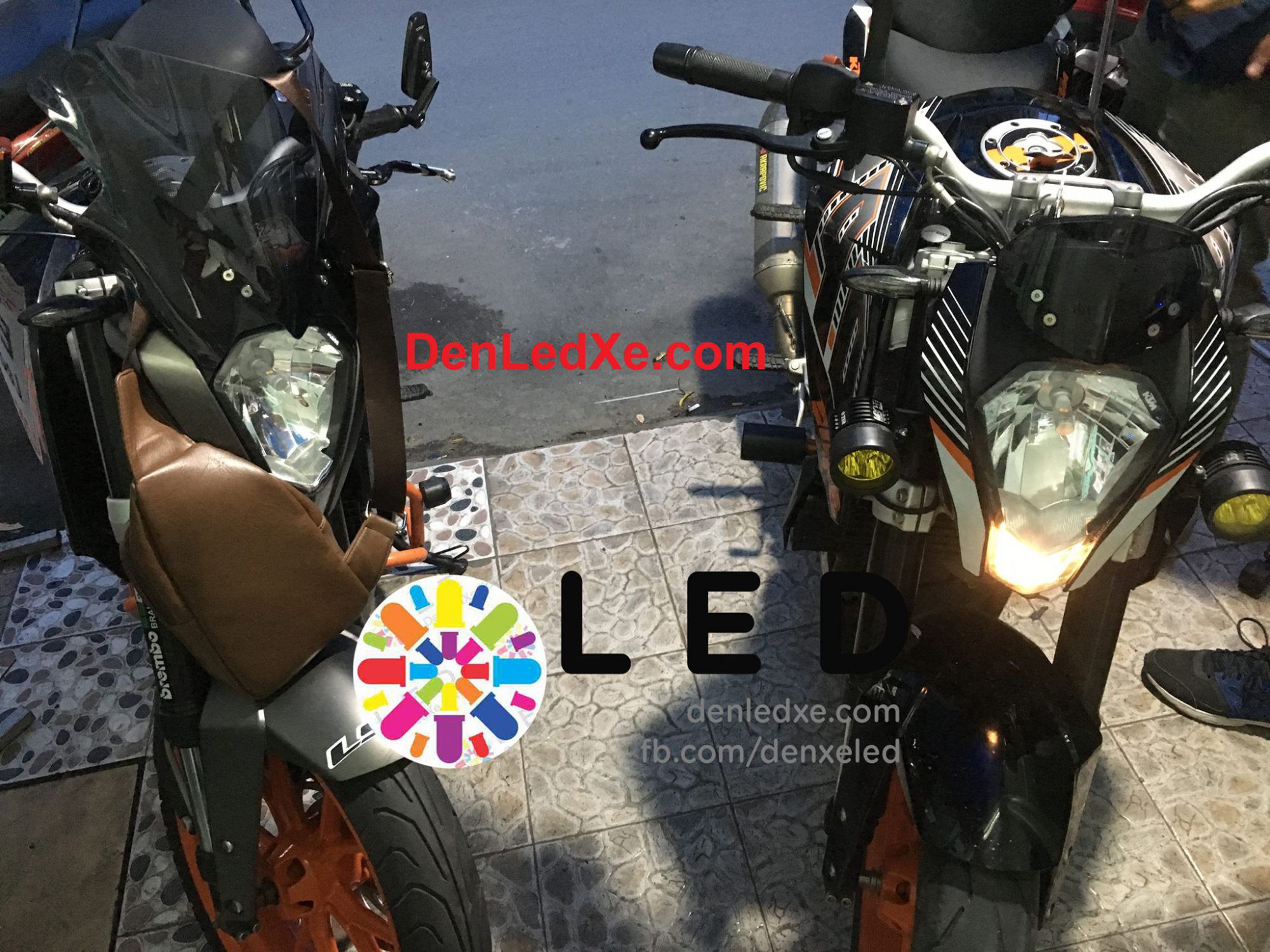 Bóng Đèn Led Xe , Đèn Led Trợ Sáng Xe KTM Siêu Sáng Chính Hãng
