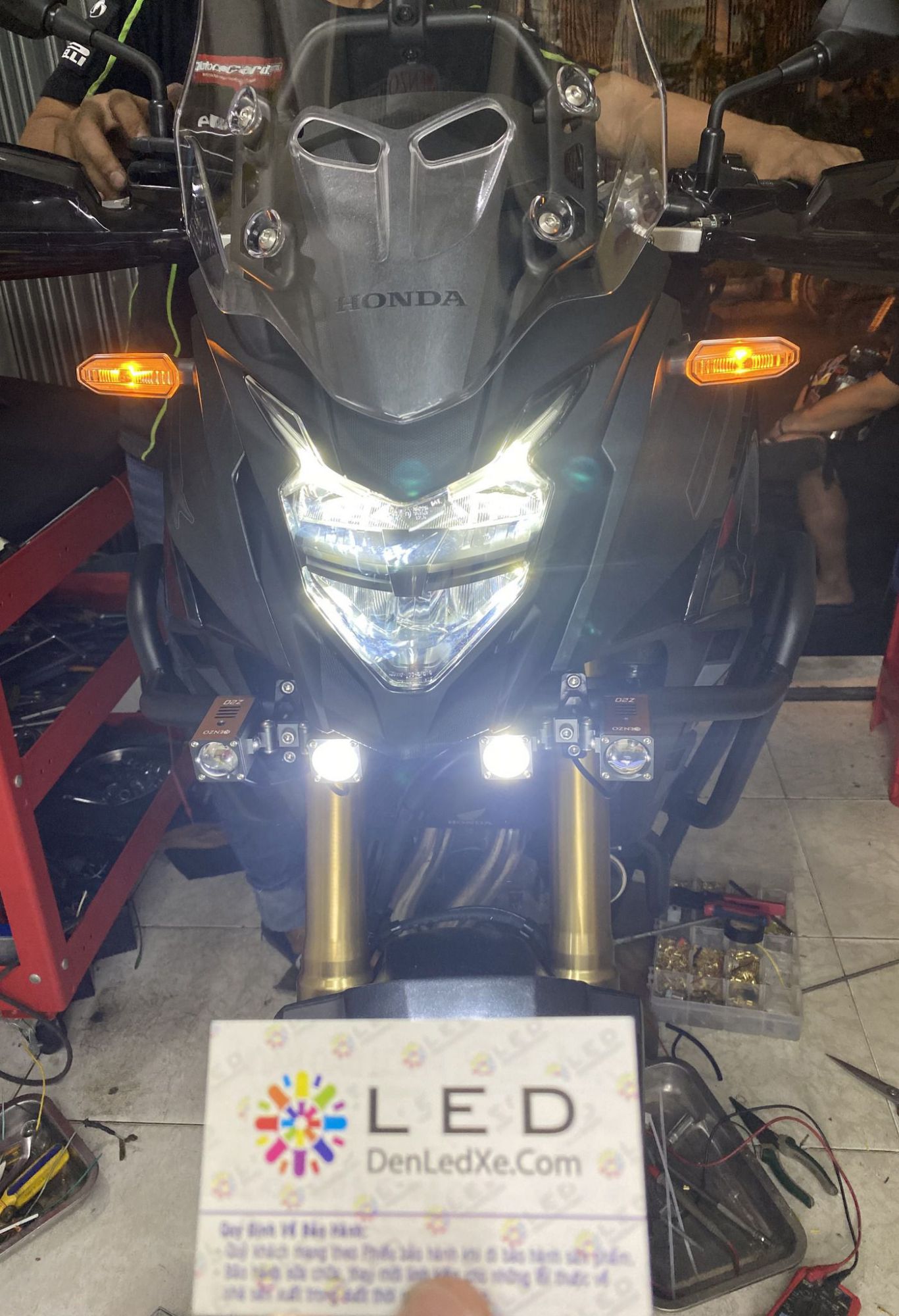Bóng Đèn Led Xe Trợ Sáng Honda CB500X Siêu Sáng