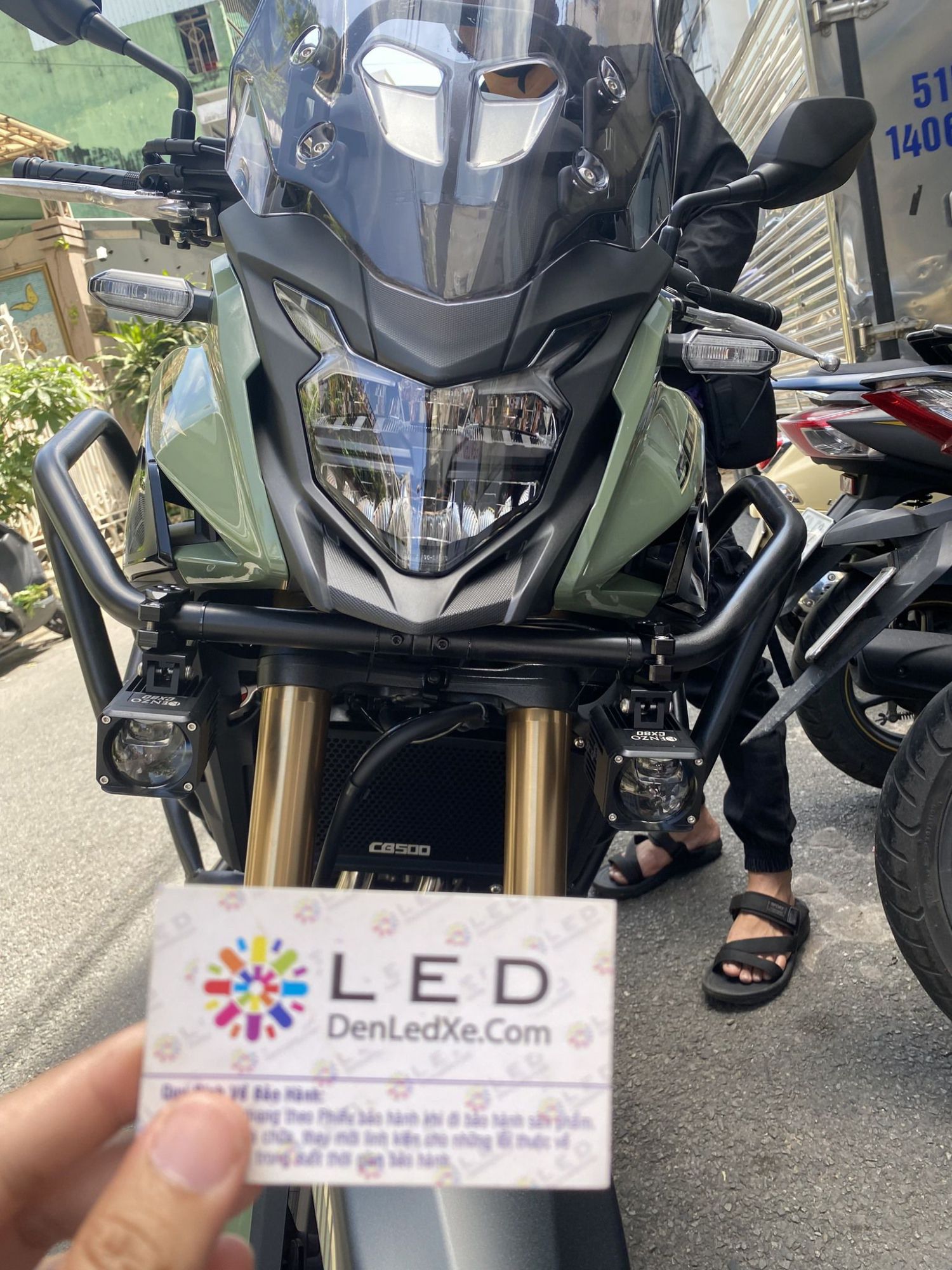 Bóng Đèn Led Xe Trợ Sáng Honda CB500X Siêu Sáng