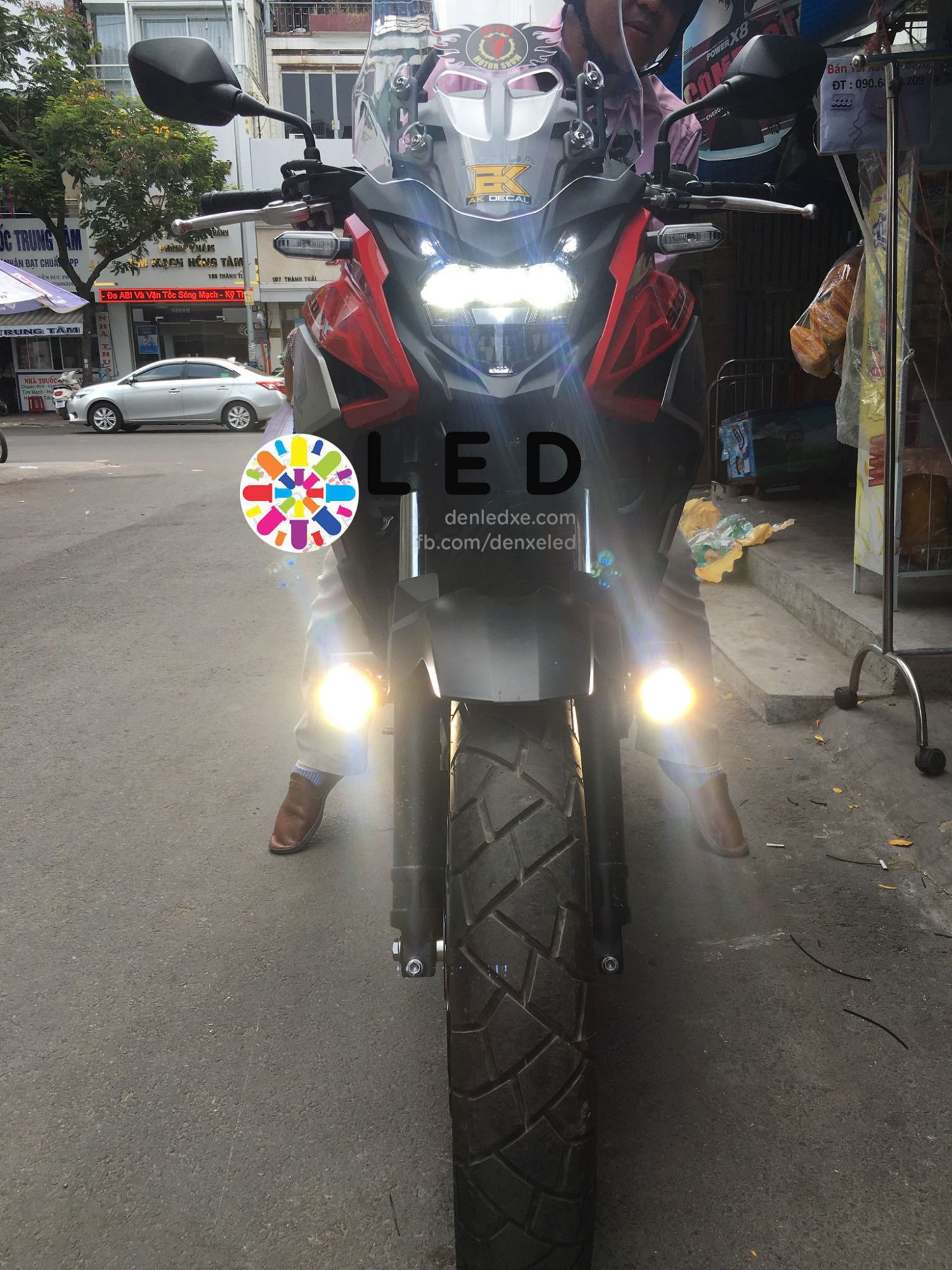 Bóng Đèn Led Xe Trợ Sáng Honda CB500X Siêu Sáng
