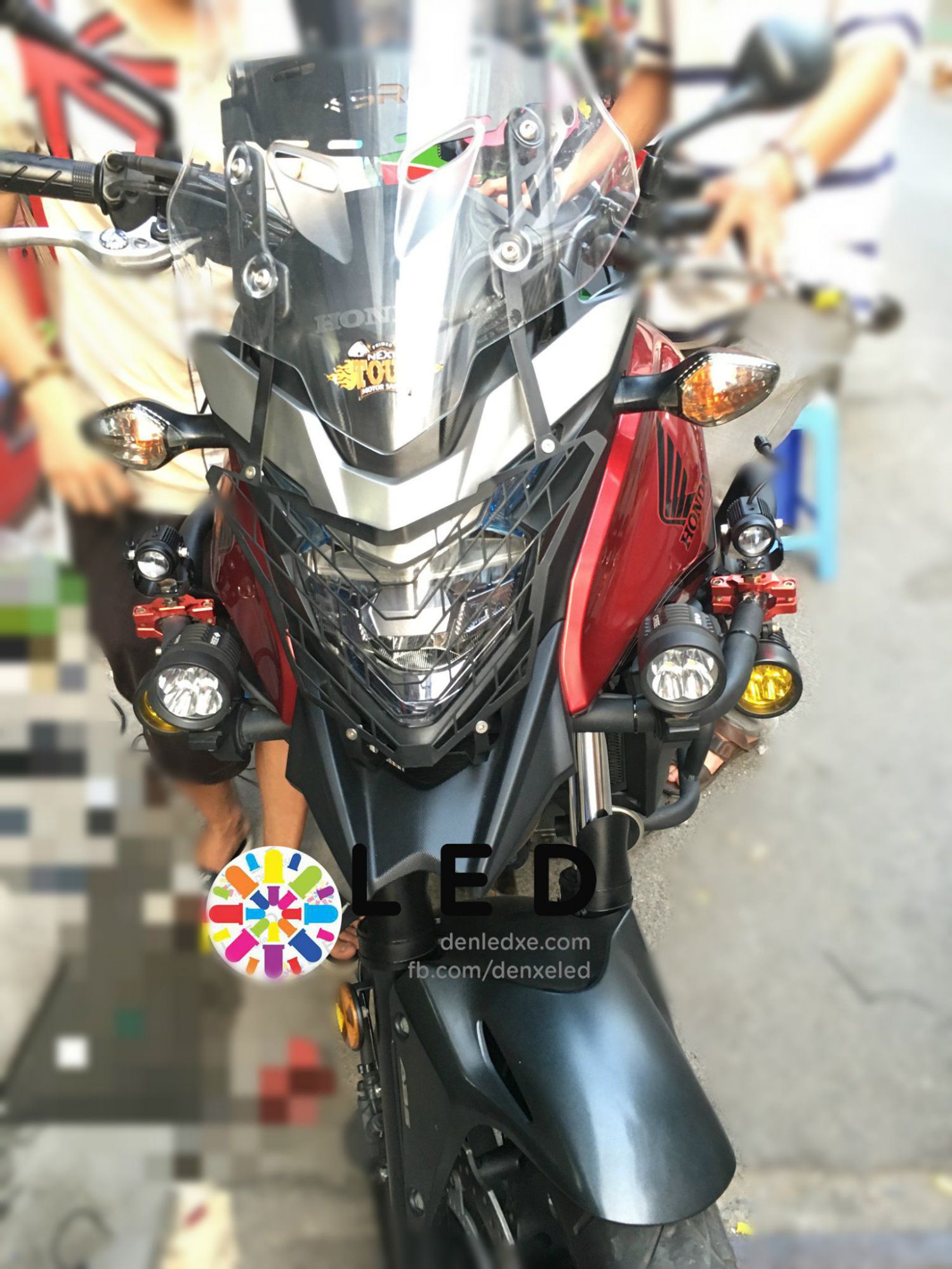 Bóng Đèn Led Xe Trợ Sáng Honda CB500X Siêu Sáng