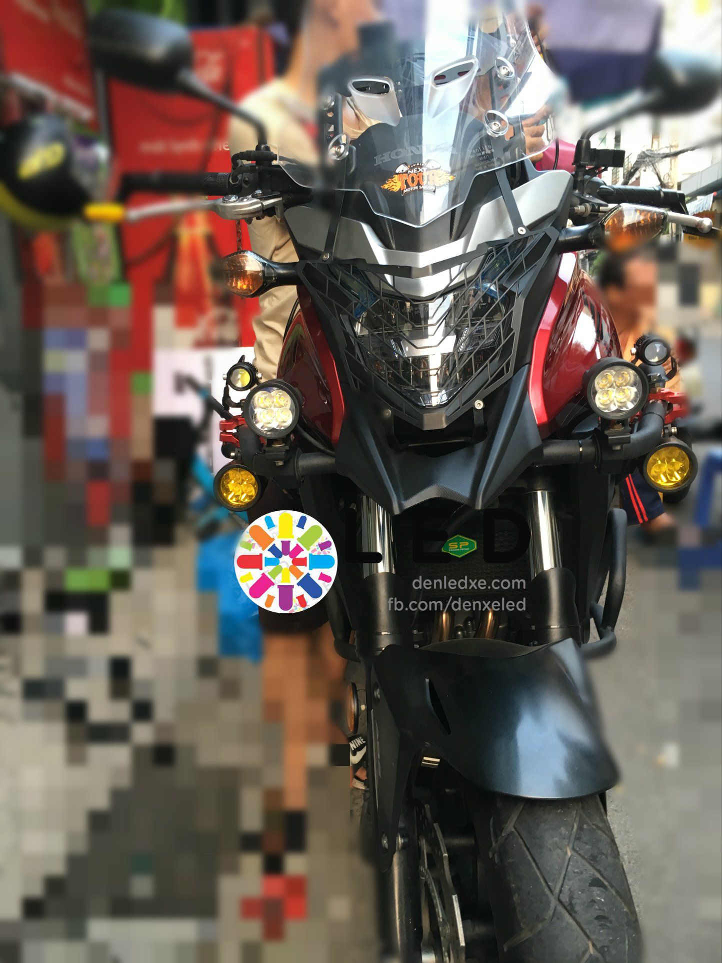 Bóng Đèn Led Xe Trợ Sáng Honda CB500X Siêu Sáng