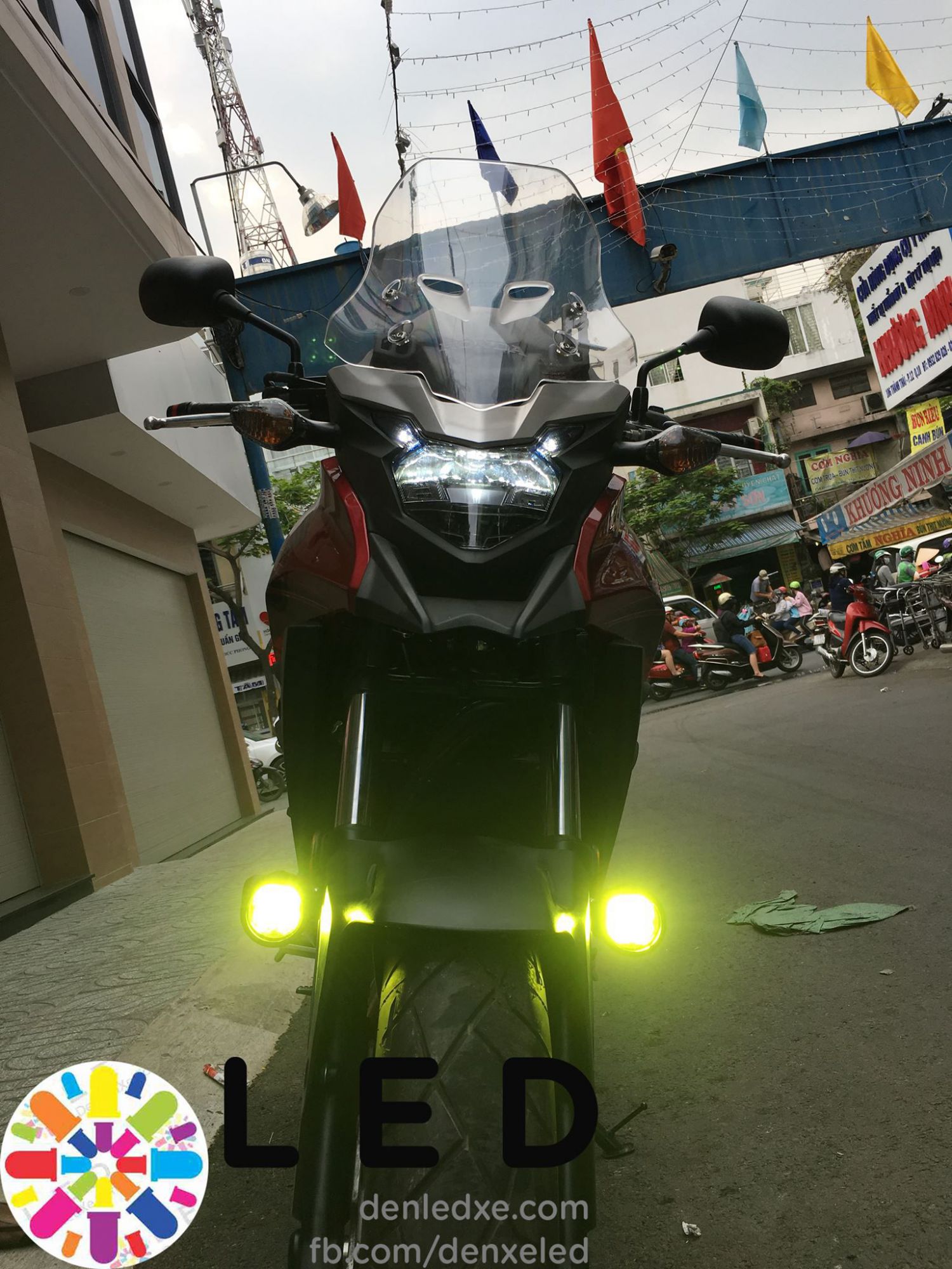 Bóng Đèn Led Xe Trợ Sáng Honda CB500X Siêu Sáng