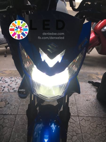 bong den led xe Suzuki Satria