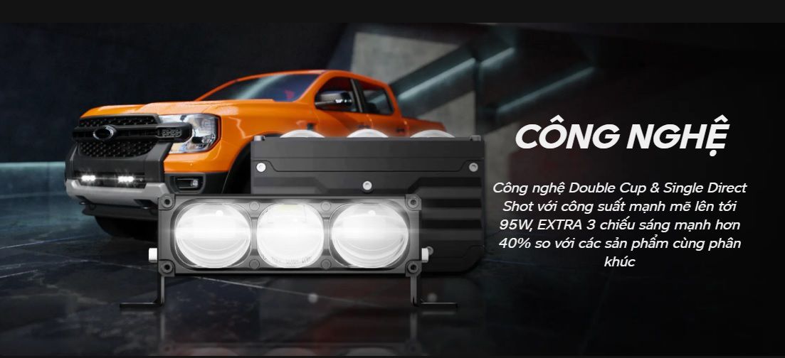 Đèn Trợ Sáng AOZOOM EXTRA 3 LED EXTRA LIGHTS